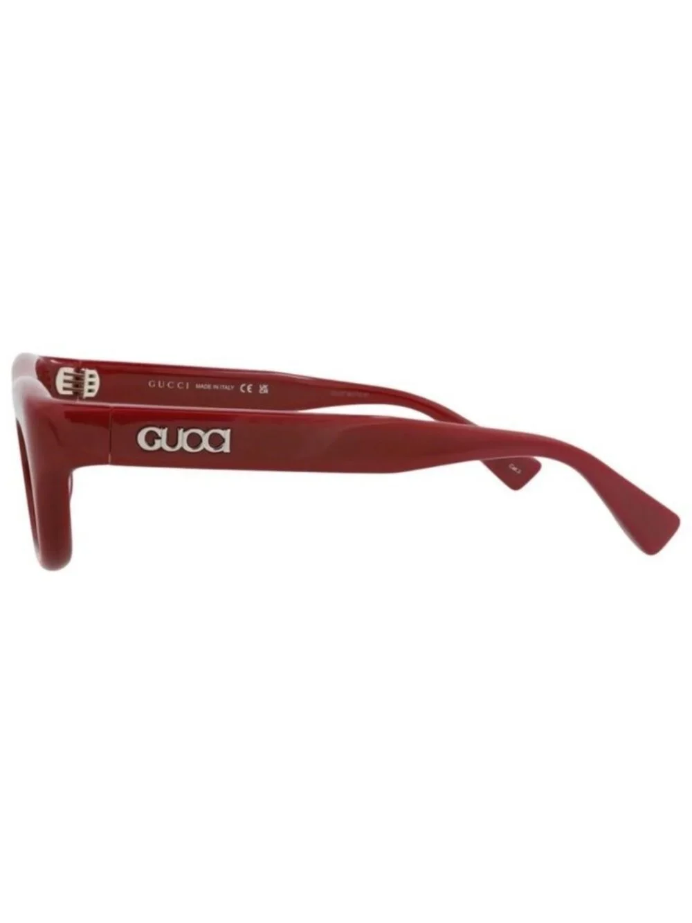 New Gucci Mens Square/Rectangle Burgundy Burgundy Brown Fashion Designer Sunglas